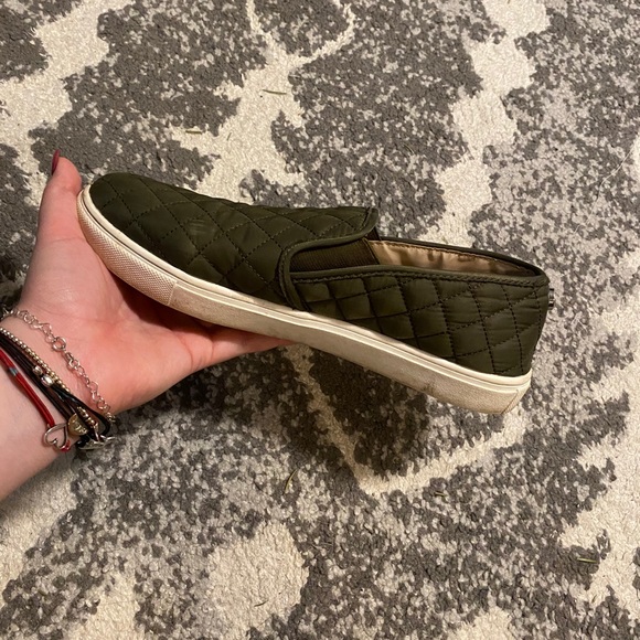Steve Madden Shoes | Steven Madden Olive Green Slip Ons | Poshmark